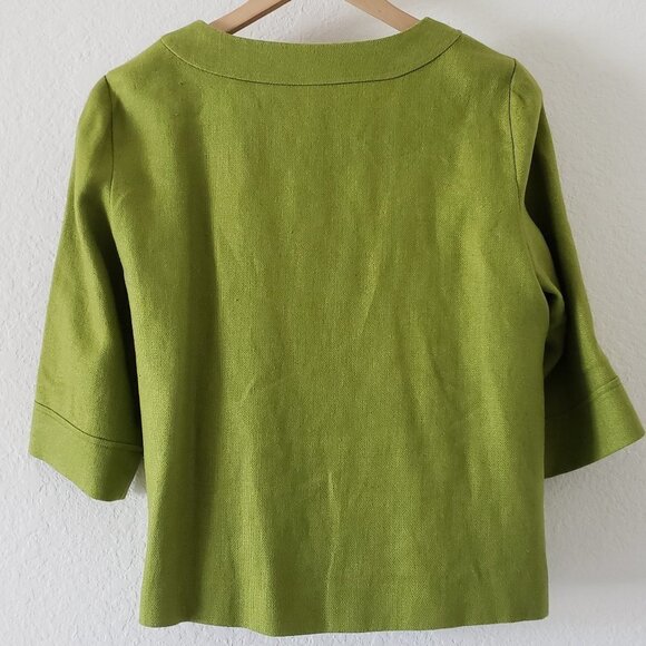 Kenar 3/4 Sleeve Green Jacket - Size 14 - Picture 2 of 6